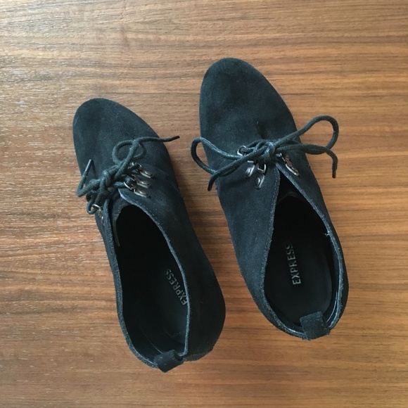 Suede Express heeled boots 7.5M - Picture 3 of 5